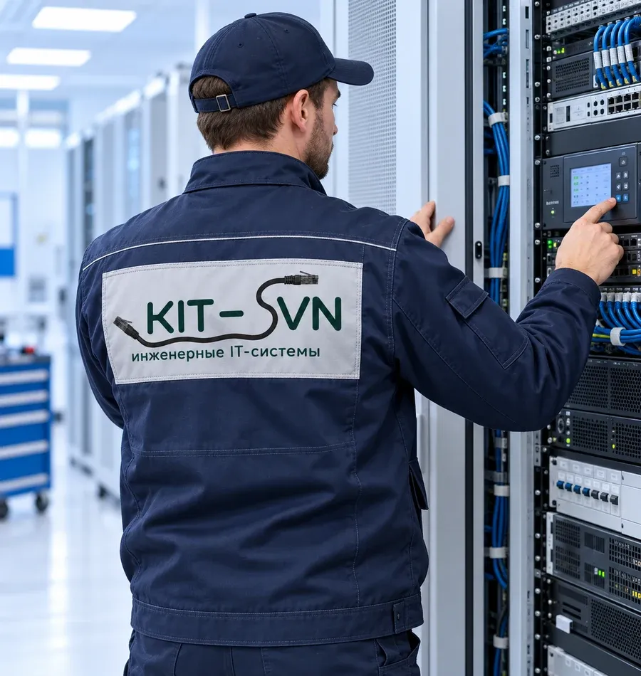 Специалист KIT-SVN выполняет обслуживание